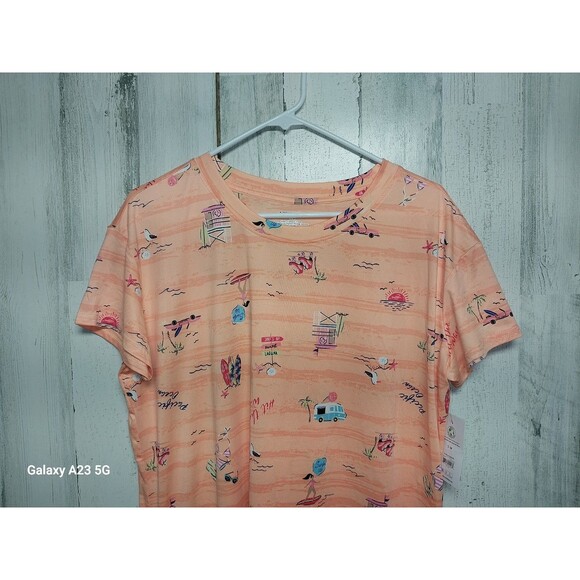 Joyspun S/M Beach Cobbler Sleepshirt Beach Print NWT - Picture 3 of 7